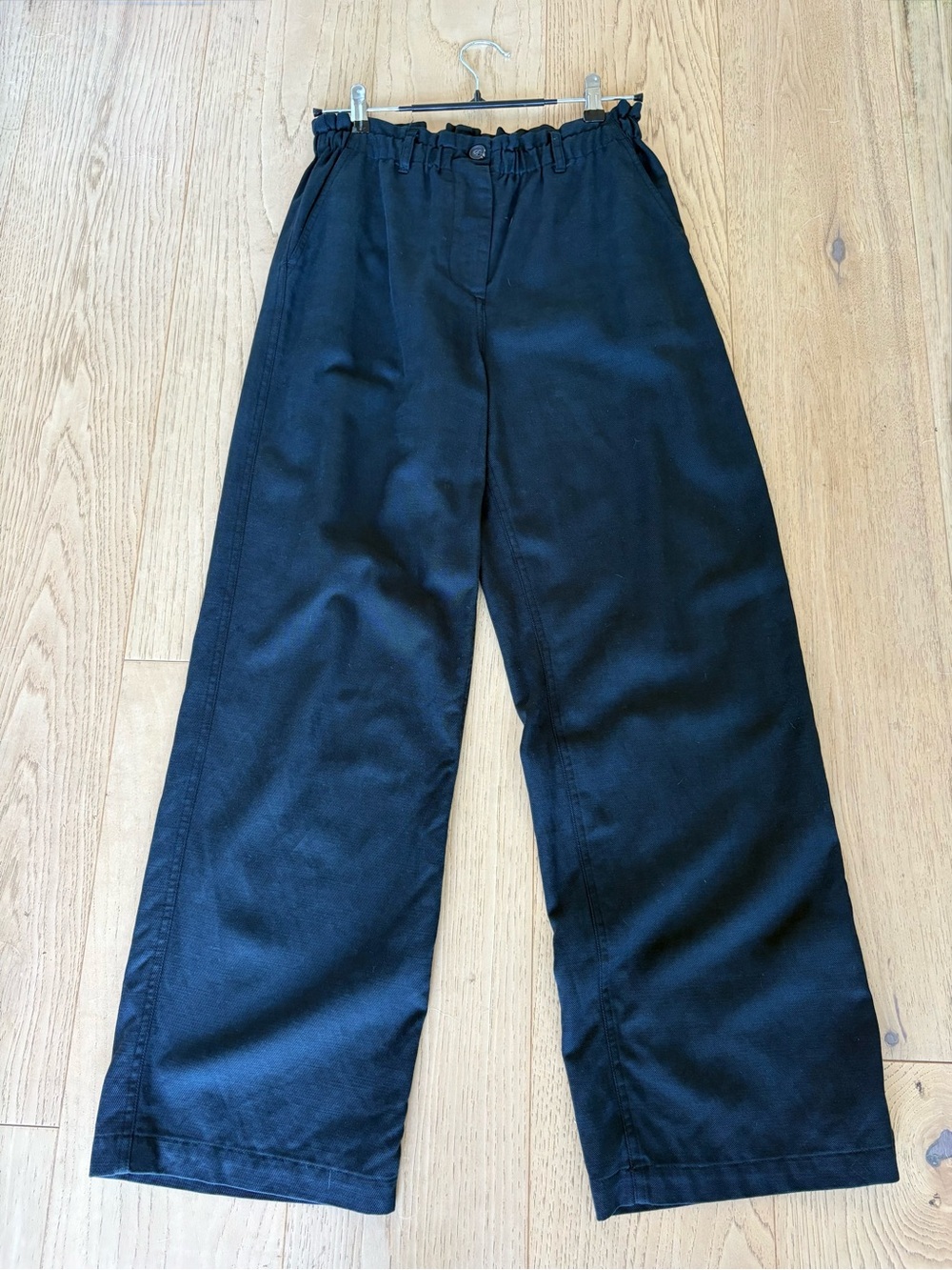 Rails Lira Wide-Leg Paperbag Waist Trousers (Black)